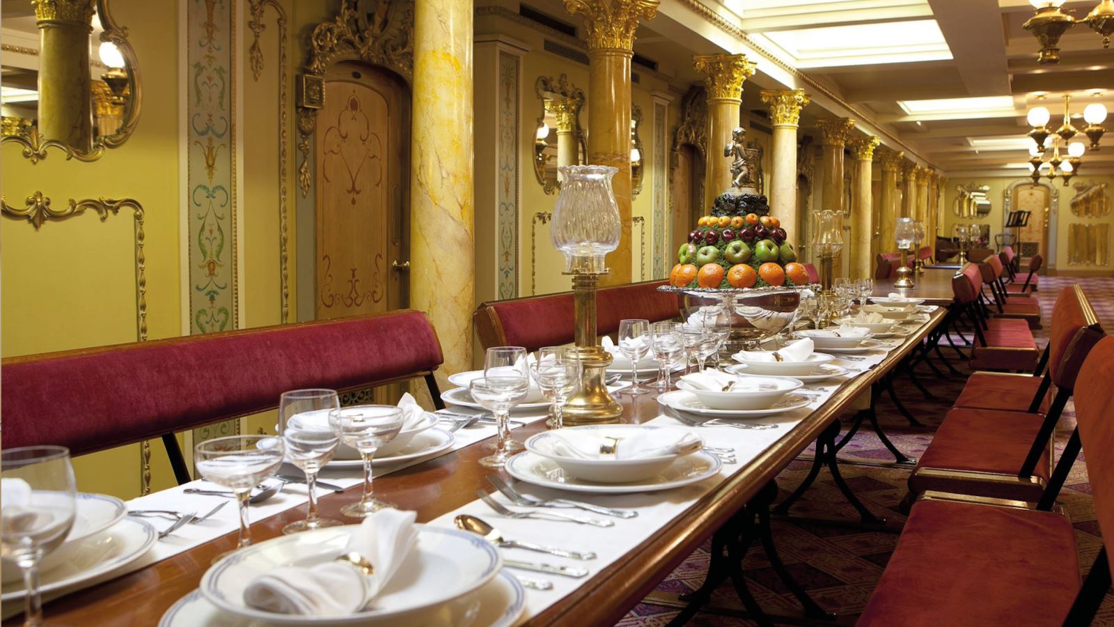 The First Class Dining Saloon on the SS Great Britain